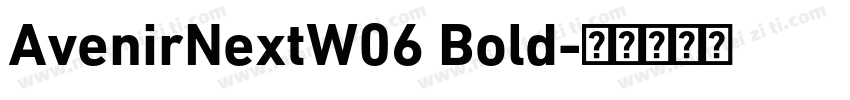 AvenirNextW06 Bold字体转换